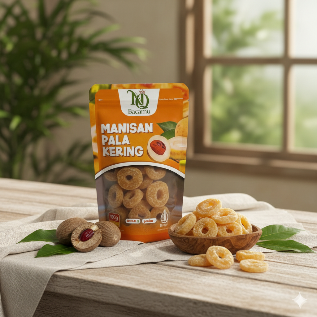 Produk NQ Manisan Pala kering 100 gram